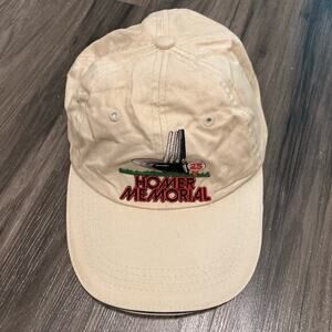 Daystone Homer Memorial 25th Anniversary Embroidered Strapback Hat‎ Ivory